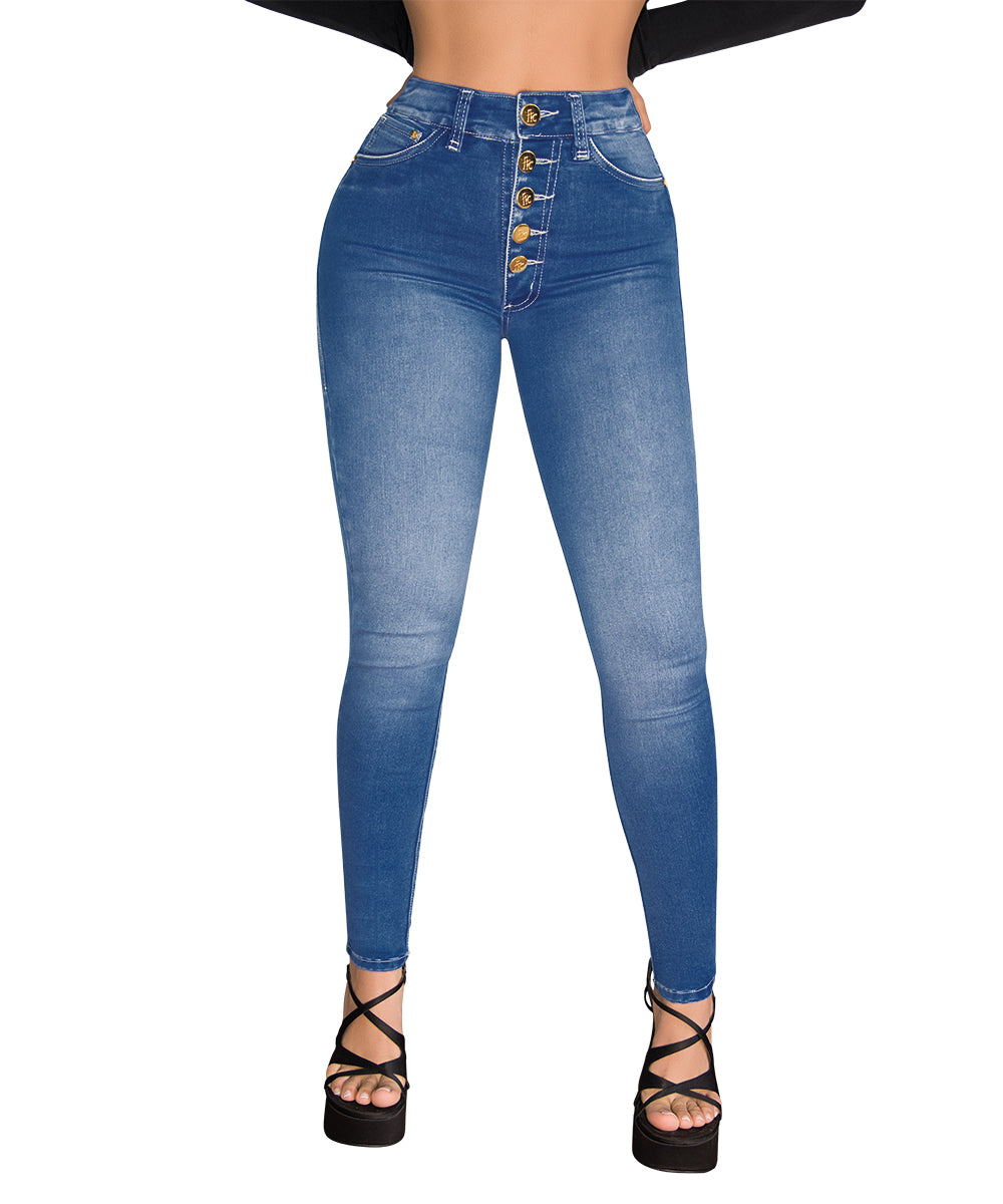 PRECIO LANZAMIENTO Jeans Moldeadores Colombianos - Luxury ( Ref. J-287 )