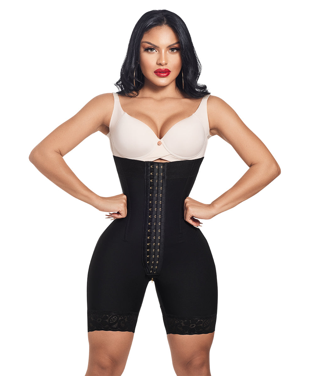 Fajas Strapless con broches de oro