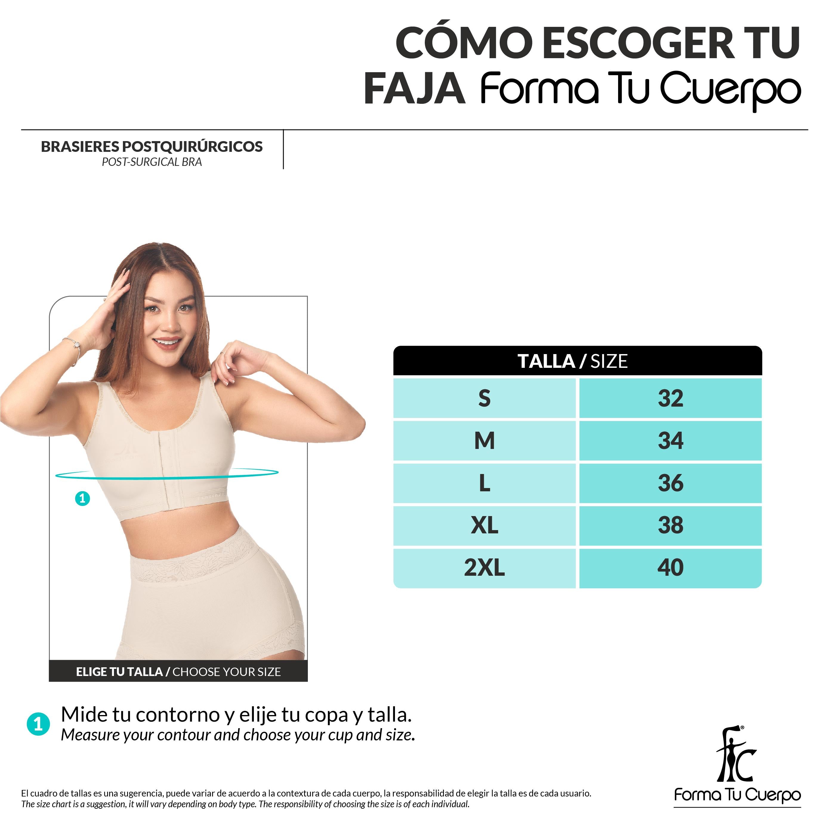 Bra - Shapewear - Black - Wide Strips (Ref. C-082)