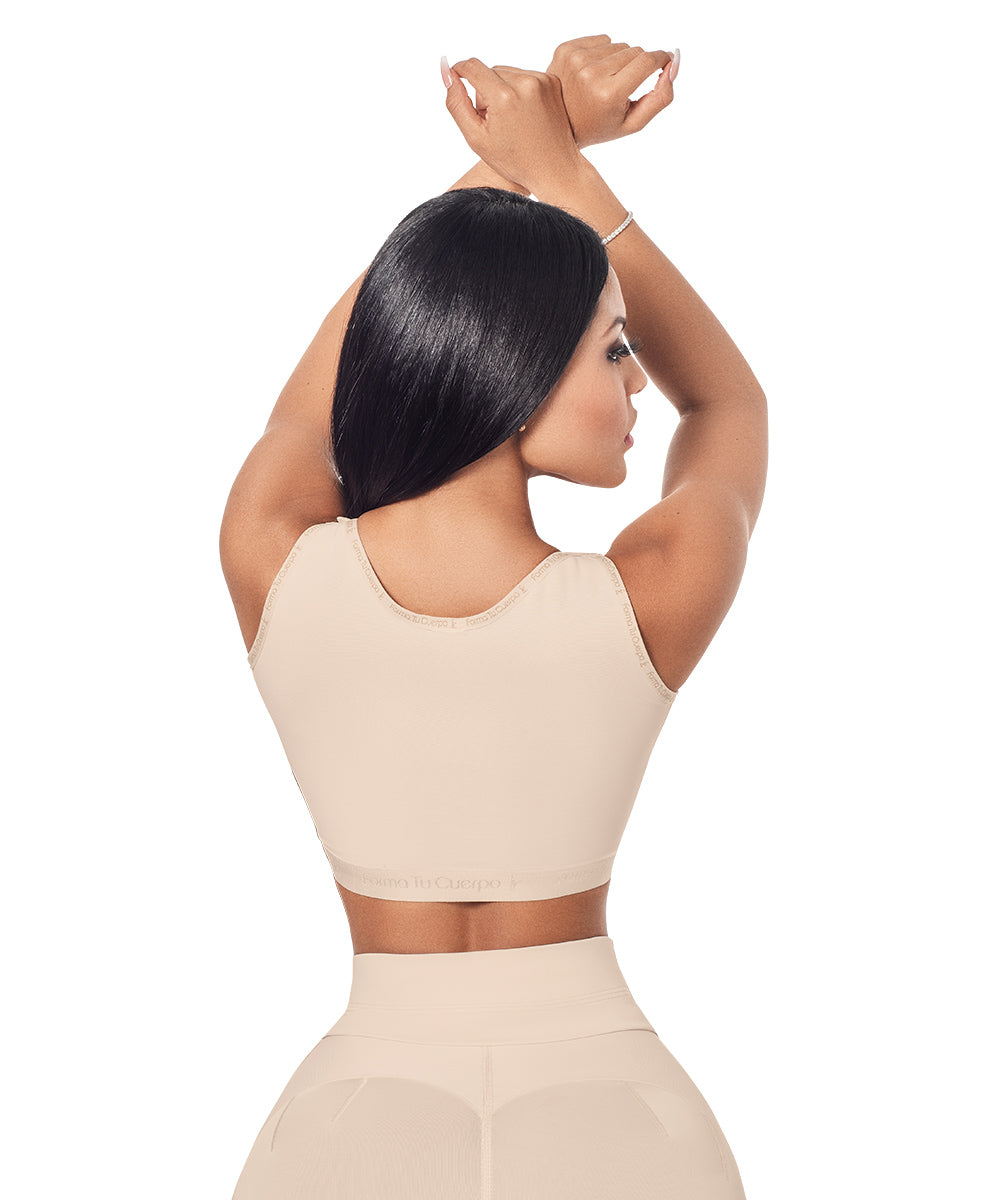 Post-operative bra with shaping girdle: Bust support &amp; tummy control (REF. C-031)