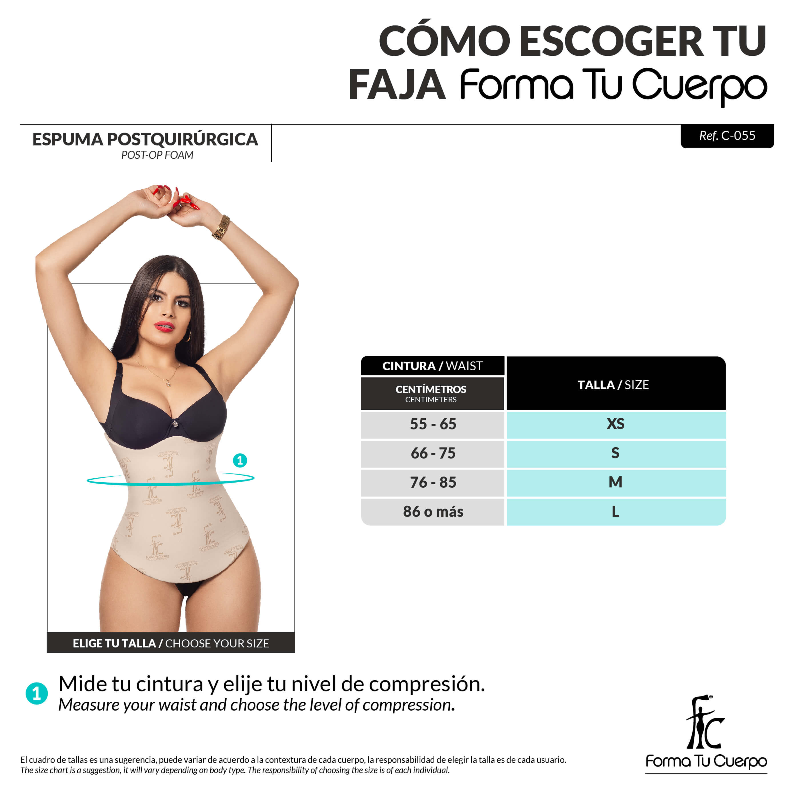 Espuma faja Moldeadora ( Ref. C-055 )