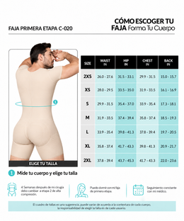 Full body shaper for men: Shaping girdle (Ref. H-001)