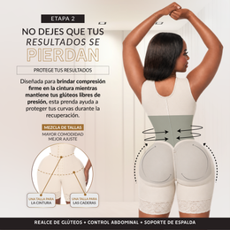 Faja Media Pierna Con Brasier Sin Mangas ( LUXBBL-093 )