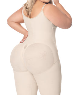 Faja reloj de arena hasta la rodilla con tiras, broche central y cremallera perineal ( Ref. O-021 )