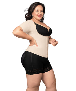 Cinturilla Colombiana con Mangas : Waist Trainer con Posture Control ( Ref. O-062)