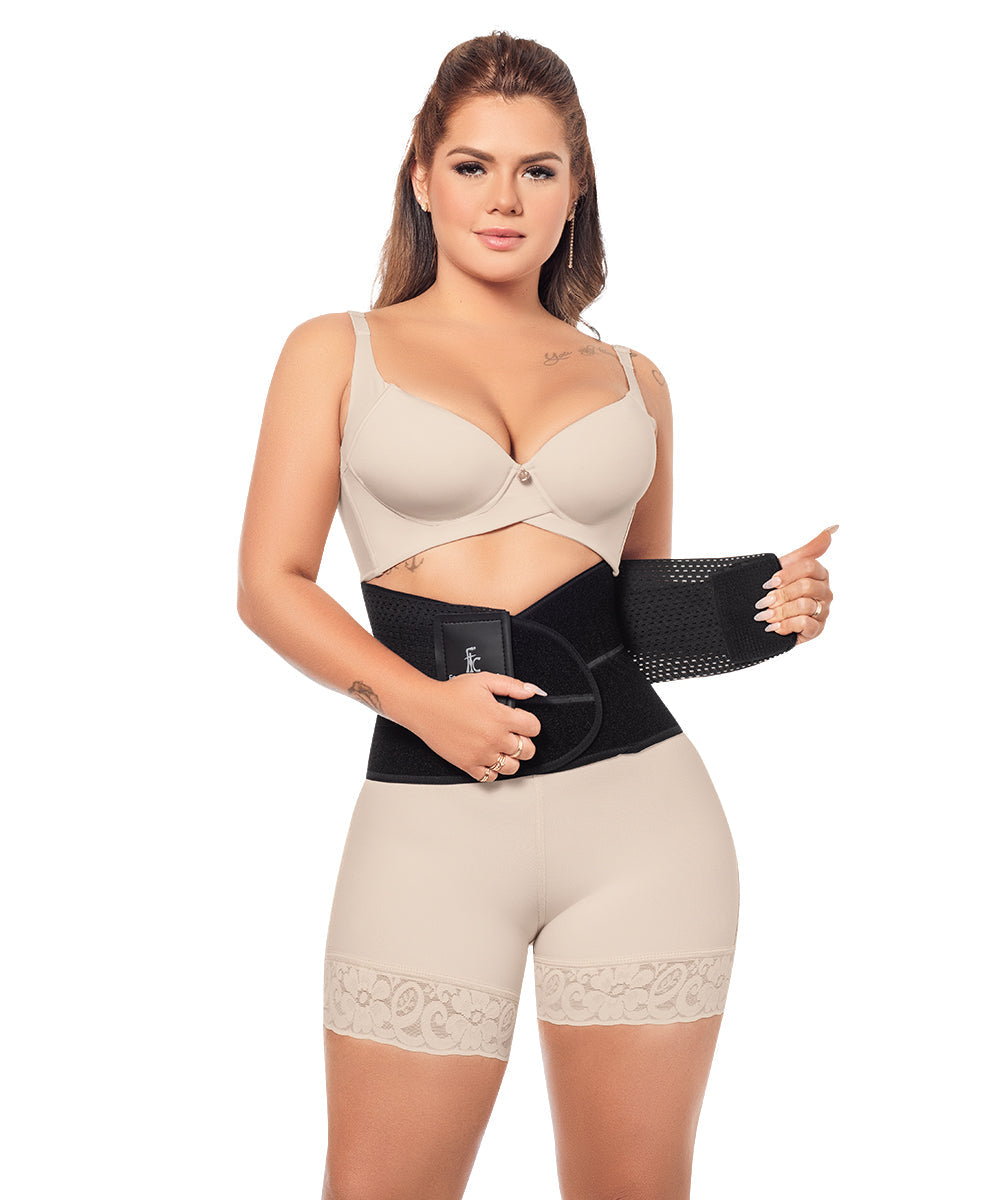 Women's Black Neoprene Waist Training Belt (Ref. S-002)