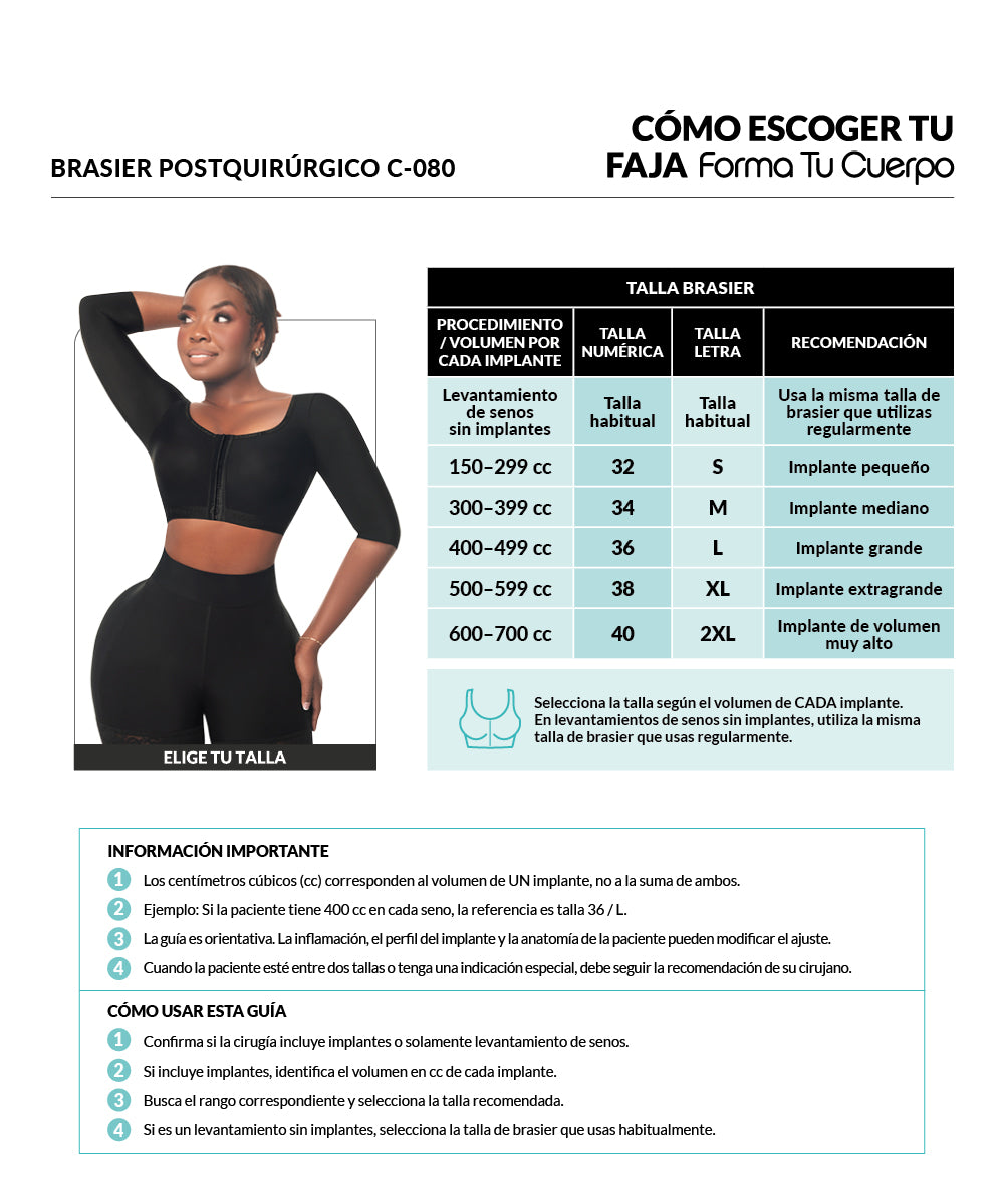 Guía de tallas de este producto
