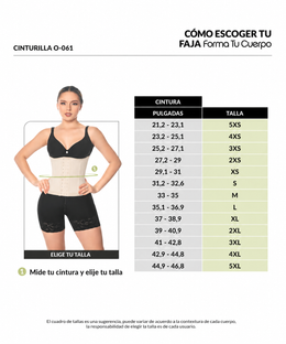Colombian waist trainer: High compression waist trainer (Ref. O-061 / O-064)