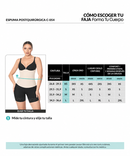 Post-Surgical Foam – Lipo Foam for Abdominal Compression &amp; Comfort (Ref. C-054 / C-154)
