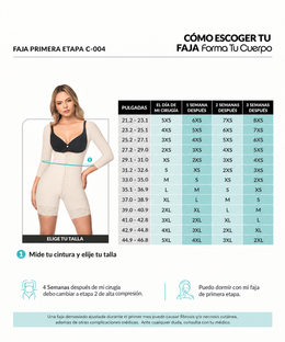 Post-operative compression garment for women: Ideal for arm liposuction (Ref. C-004)