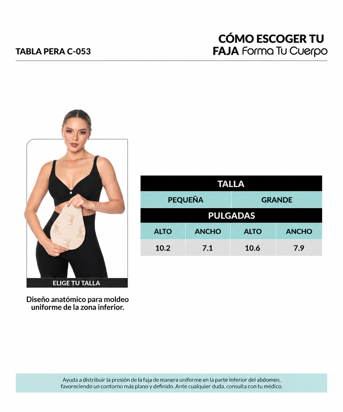 Guía de tallas de este producto