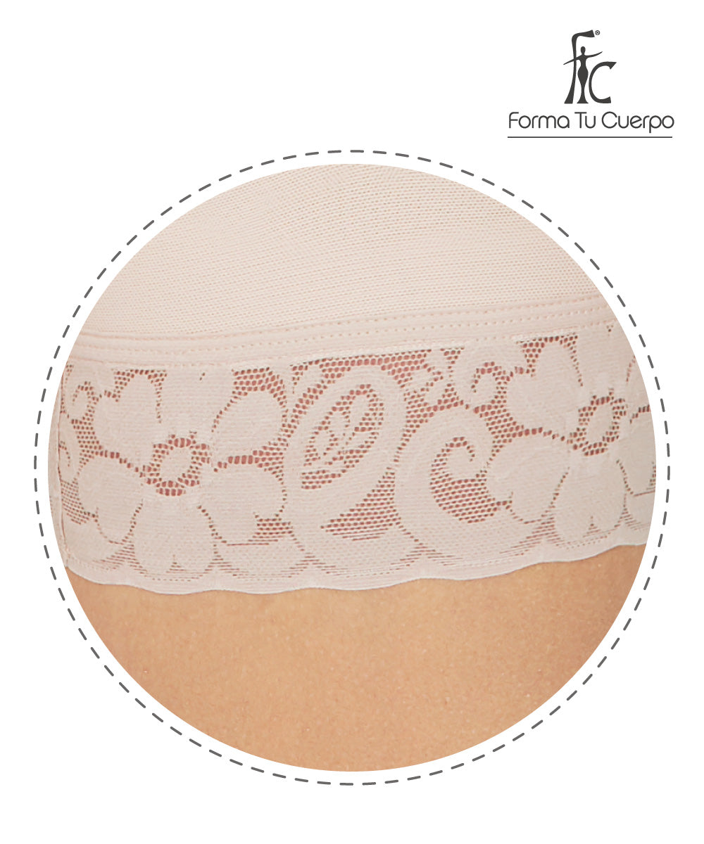 Colombian girdle with short sleeves: Upper body support &amp; waist shaping (Ref. O-024)