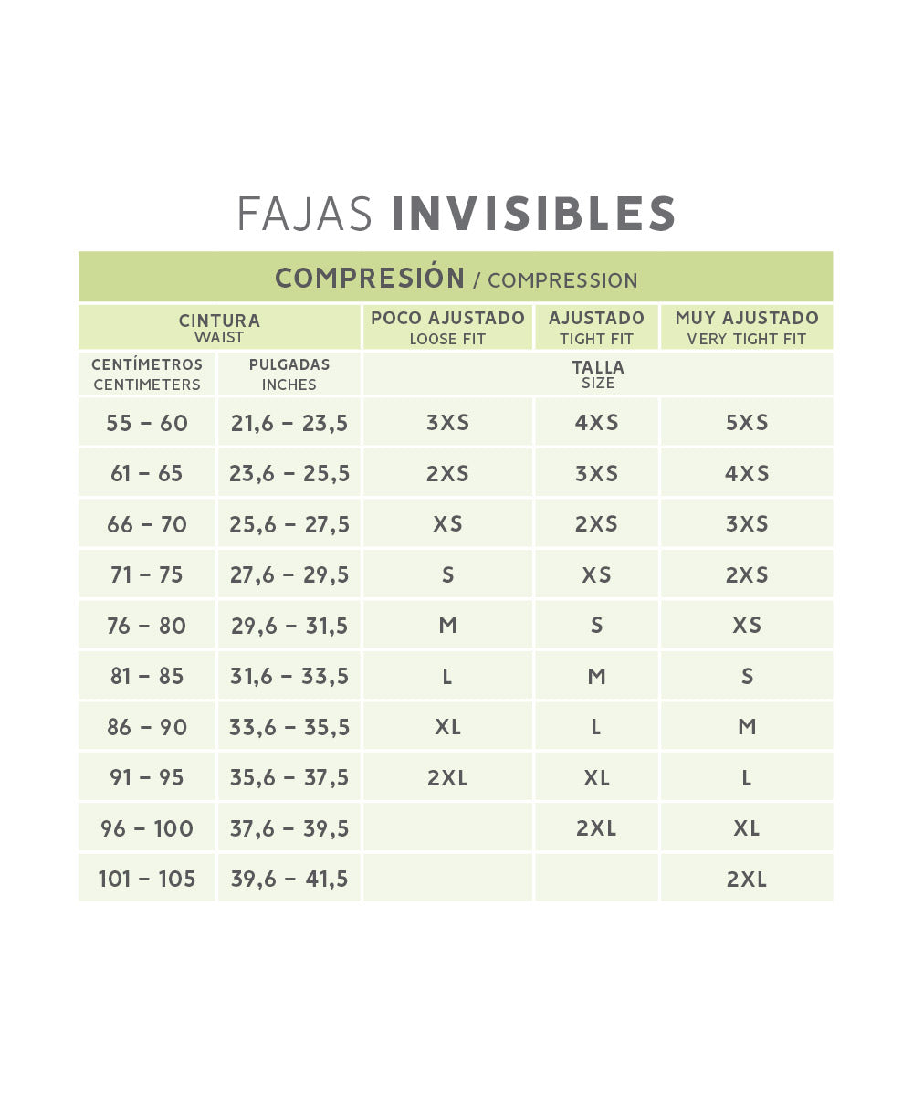 Fajas Invisibles sin Costuras ( Ref. C-040 / C-044 )